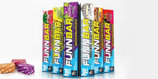 Three more flavors spotted for BPI's high protein candy Funnbar