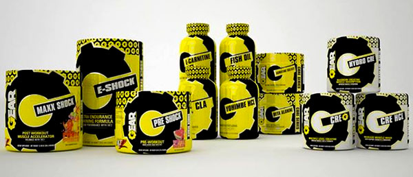 More creatine for Gear's R3 Series along with a six supplement basic line