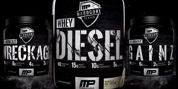 Hardcore Series sees Muscle Pharm transparently dose their protein powder Diesel