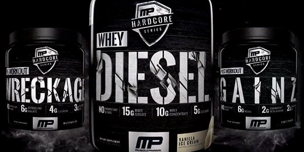 Hardcore Series sees Muscle Pharm transparently dose their protein powder Diesel Hardcore Series sees Muscle Pharm transparently dose their protein powder Diesel