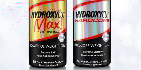 Hydroxycut Max and Hardcore upgraded to cylinder bottles with matching labels Hydroxycut Max and Hardcore upgraded to cylinder bottles with matching labels