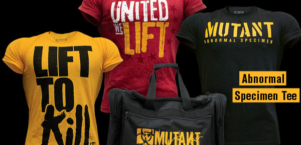 Mutant Muscle Wear launched direct with an introductory saving of 15% Mutant Muscle Wear launched direct with an introductory saving of 15%