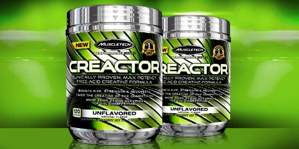 Creatine HCl and free-acid creatine come together for Muscletech's new Creactor