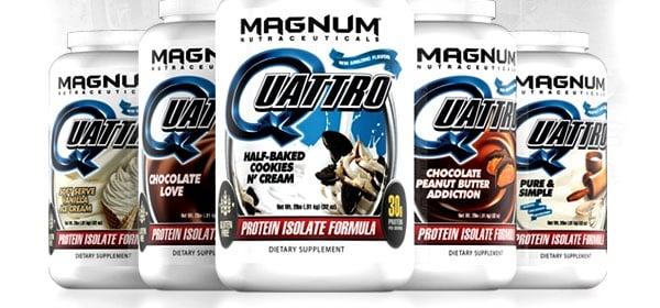 Magnum's protein powder Quattro rebranded and launched in three new flavors