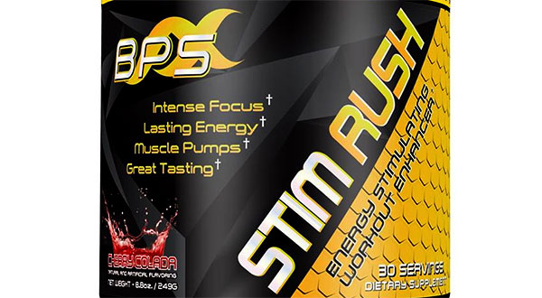 Stim Rush the official name of BPS upcoming pre-wokrout supplement