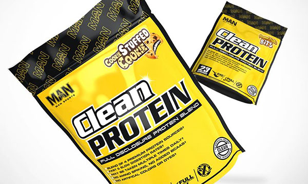 man clean protein