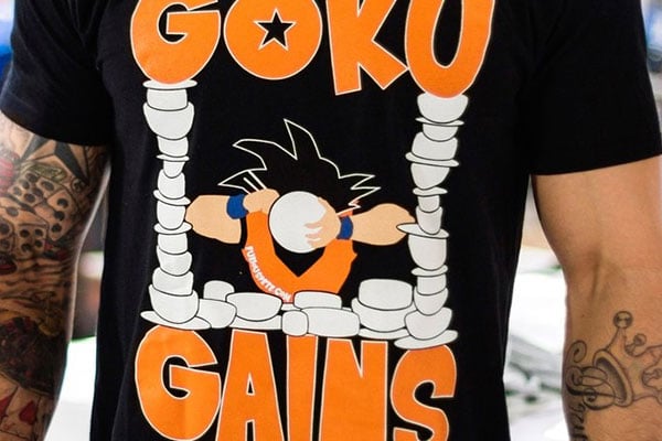 goku gains tee