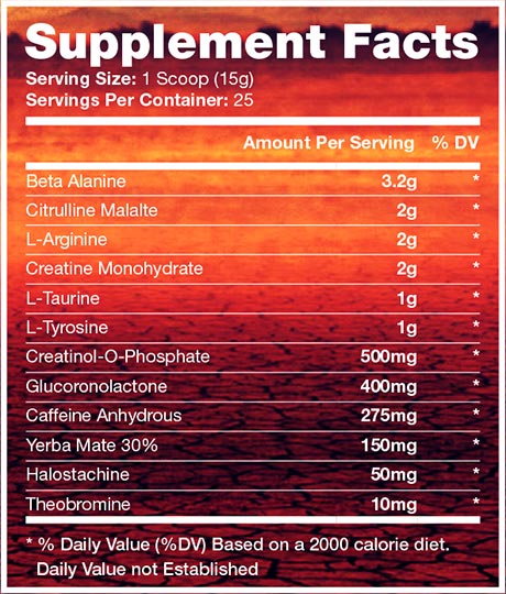 Full Body Titan pre workout ingredients for Girl
