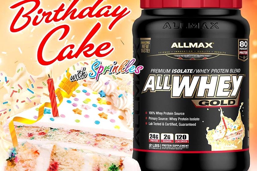 Birthday Cake AllWhey Gold following on from IsoFlex and HexaPro