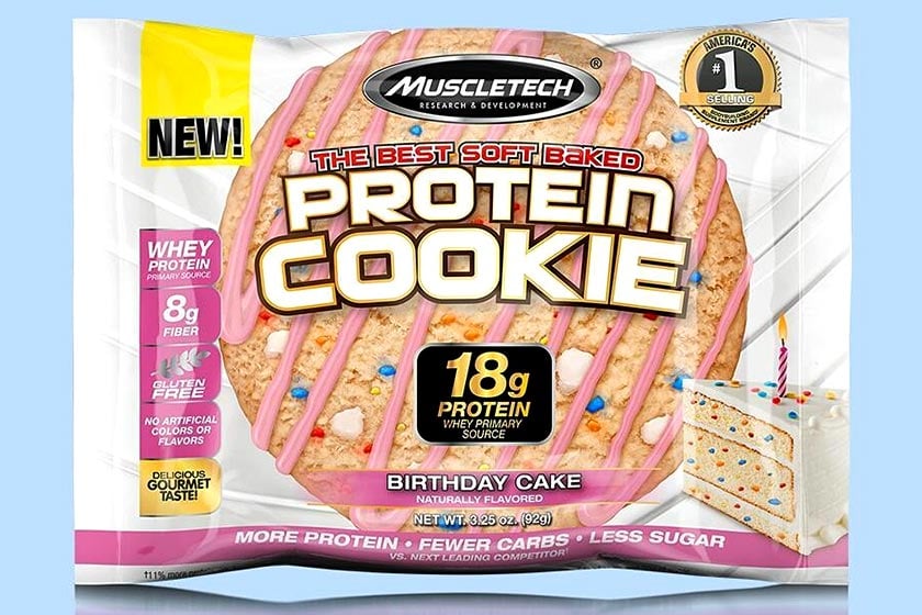 Birthday Cake Muscletech Protein Cookie