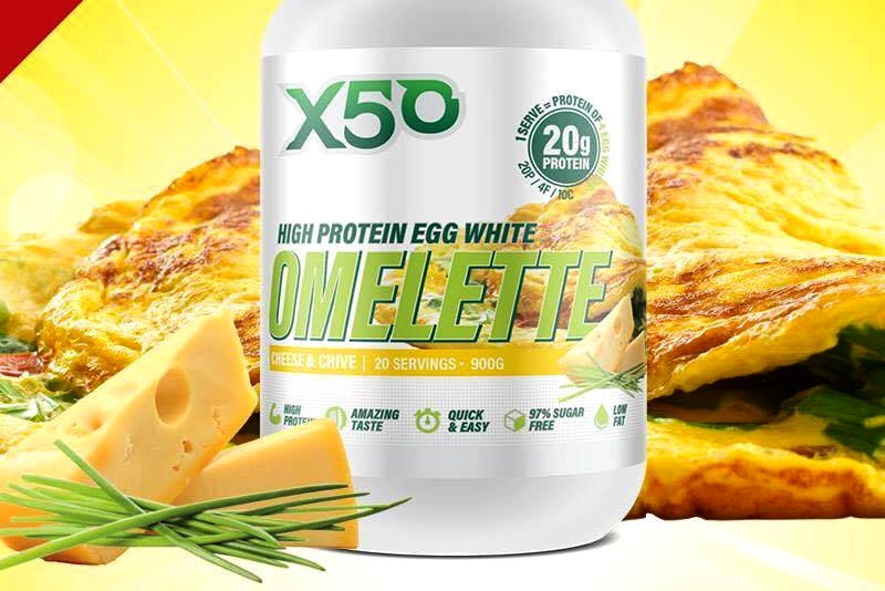 X50 High Protein Egg White Omelette