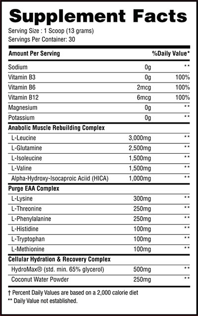 purge nutrition bcaax