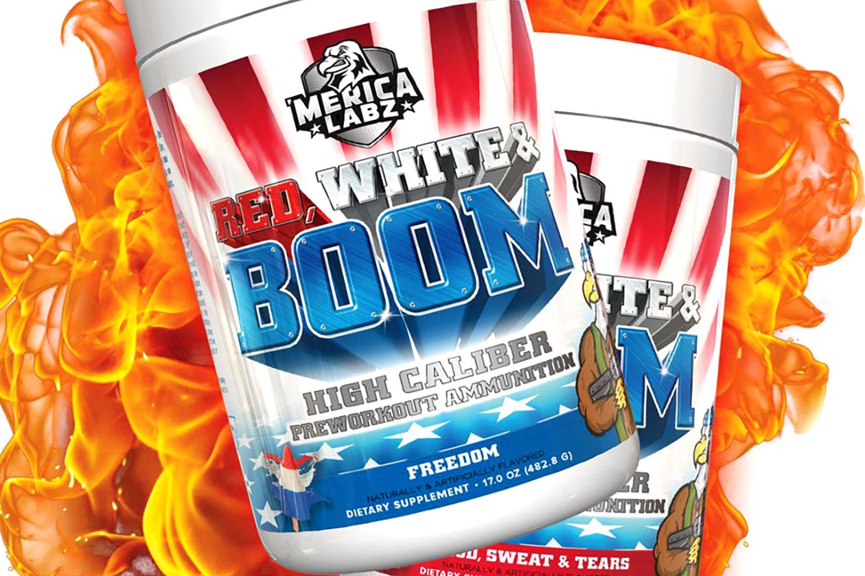 red white boom