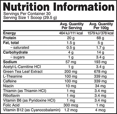 optimum burn complex protein