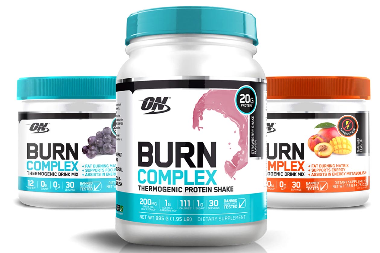 optimum nutrition burn complex series