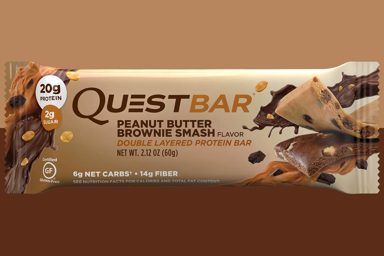 Peanut Butter Brownie Smash quest bar