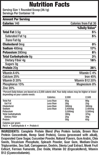 body fortress complete plant protein