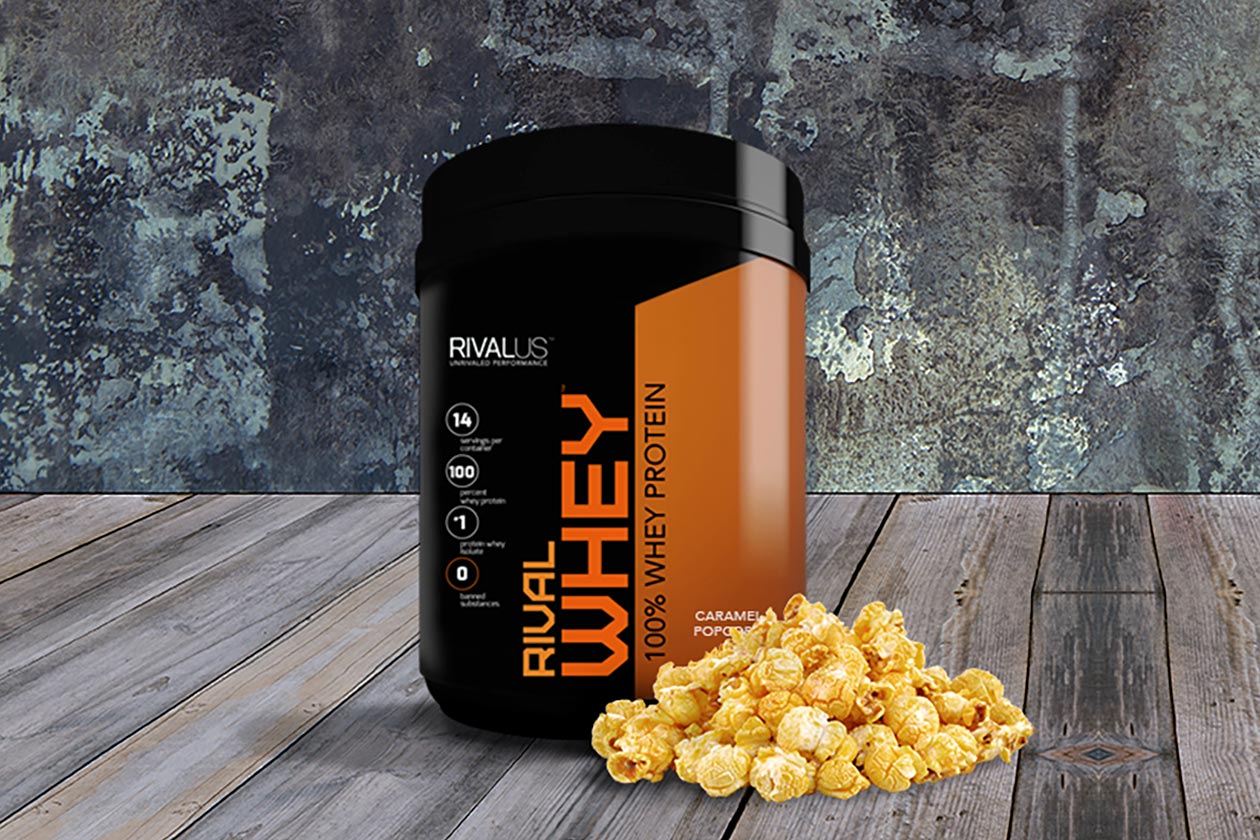 caramel popcorn rival whey