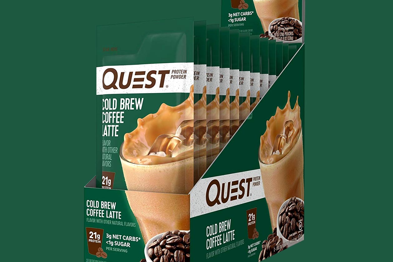 cold brew coffee latte quest protein powder