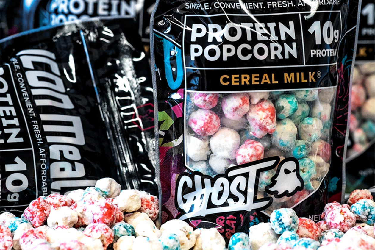 ghost cereal milk protein popcorn