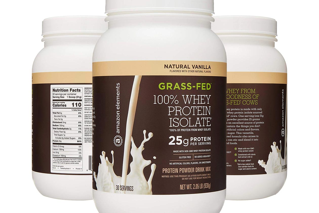 amazon elements grass fed whey isolate