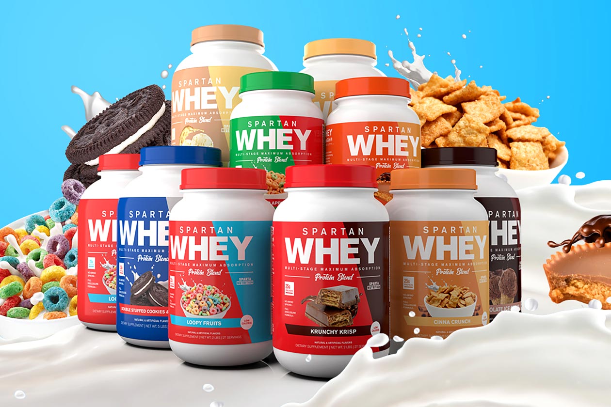 Sparta Nutrition previews four new delicious Spartan Whey flavors