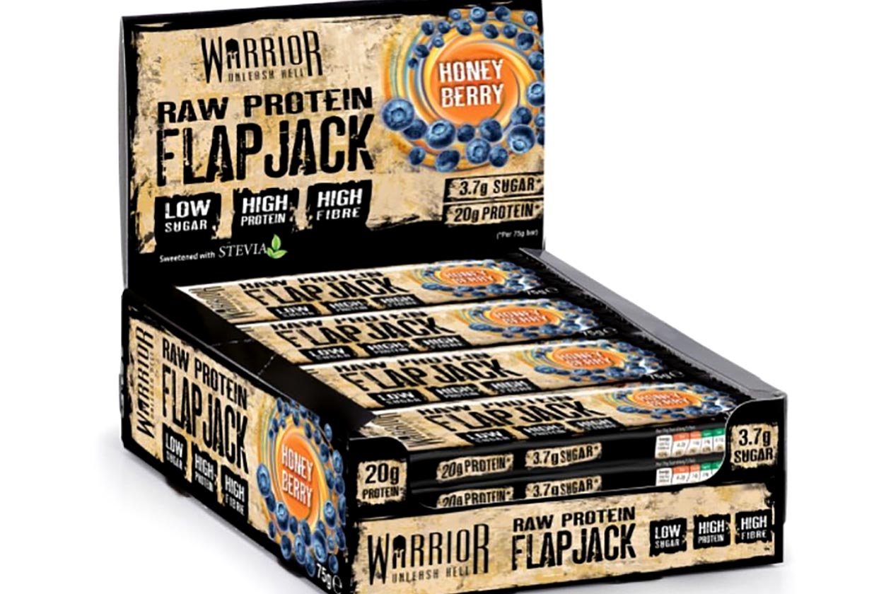 warrior raw protein flapjack