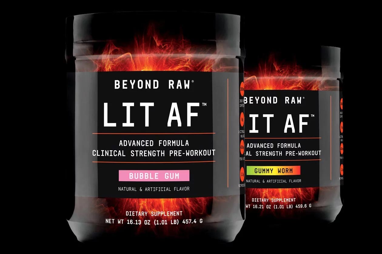 30 Minute Lit Af Pre Workout Powder with Comfort Workout Clothes