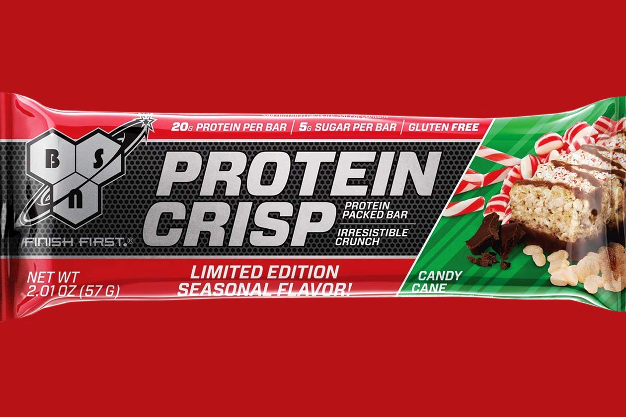 bsn candy cane protein crisp