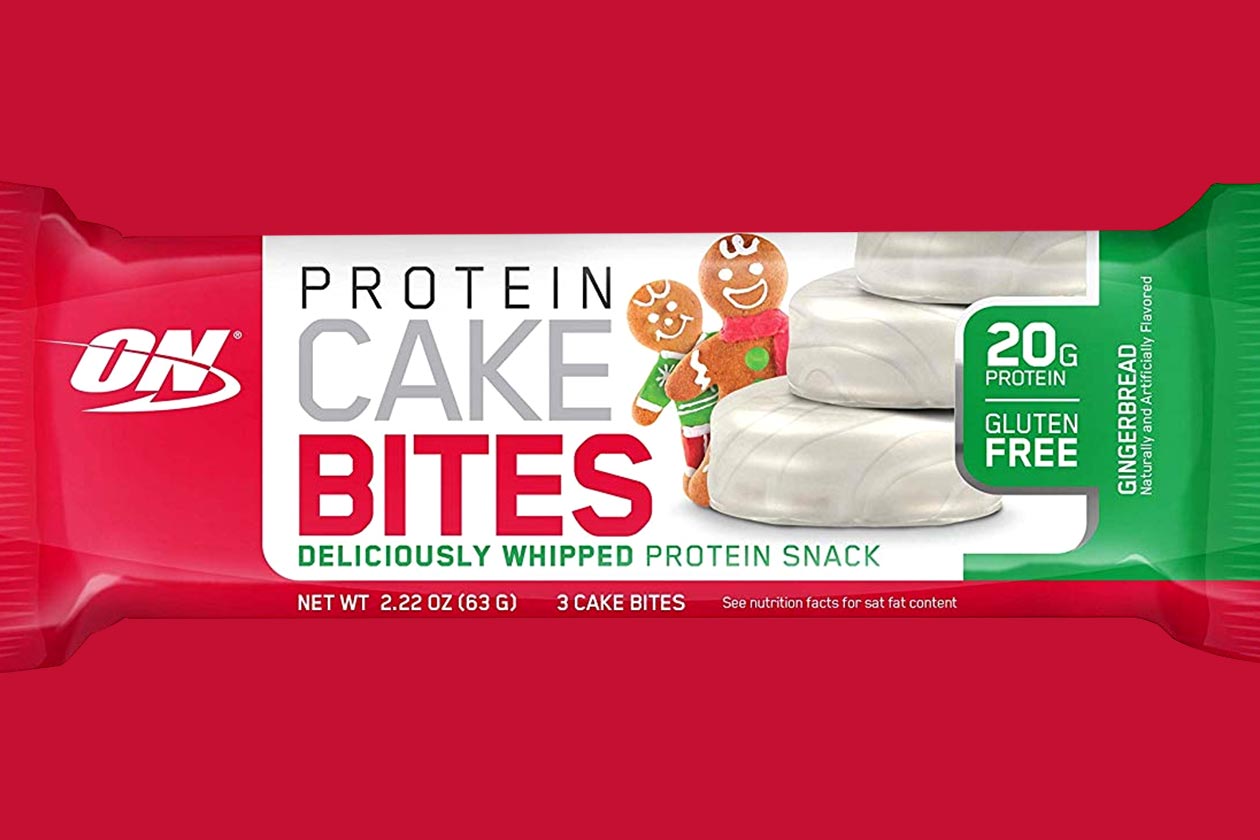 optimum gingerbread protein cake bites