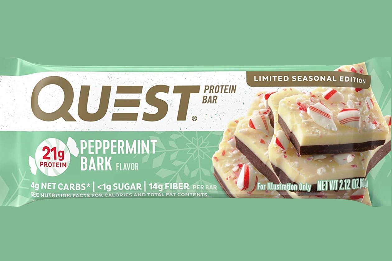 peppermint bark quest bar