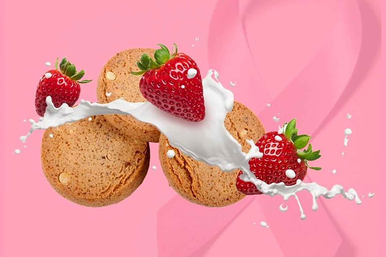 strawberry white chocolate justines cookies