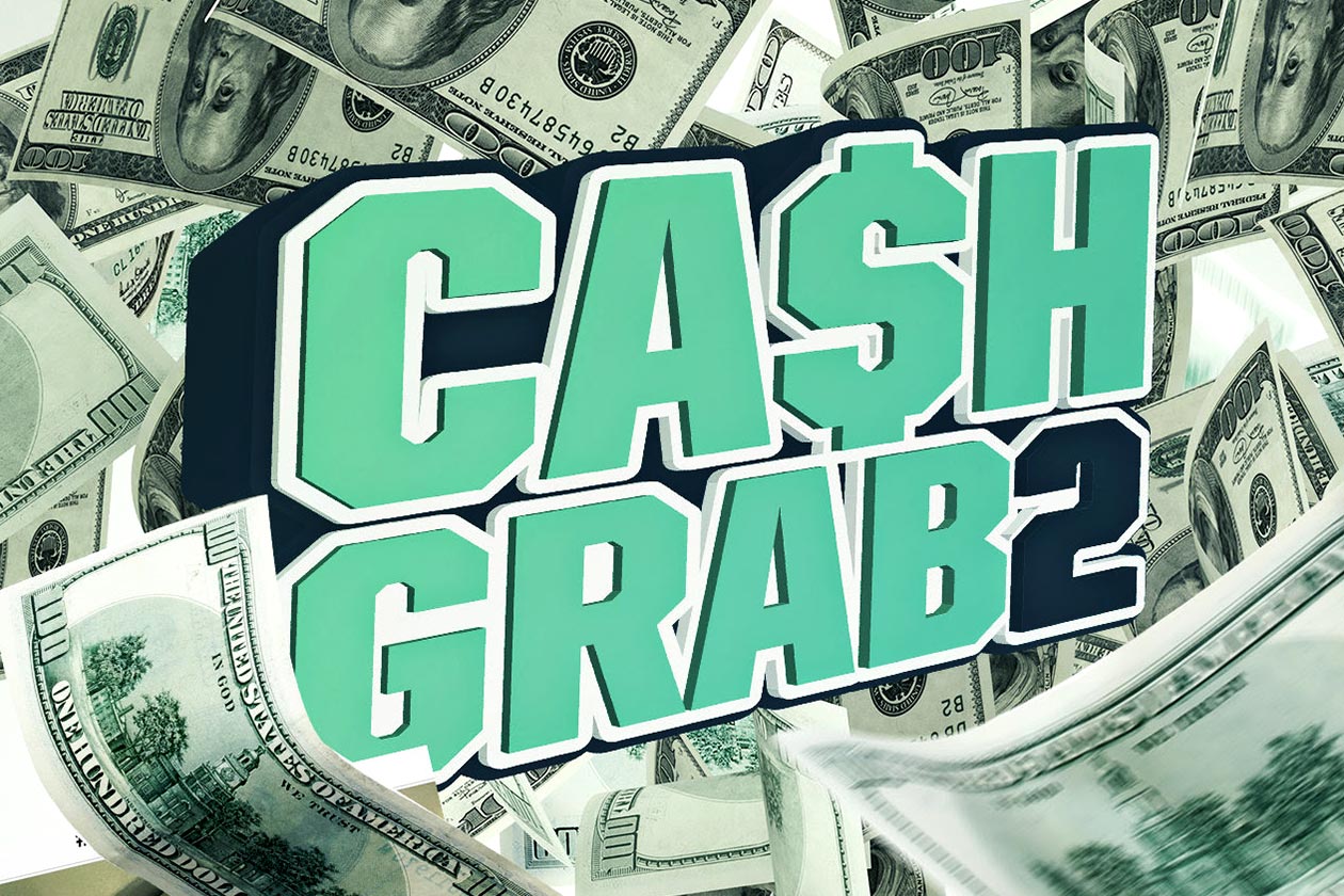 man sports cash grab