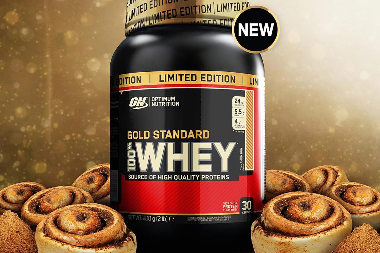 cinnamon bun gold standard whey.