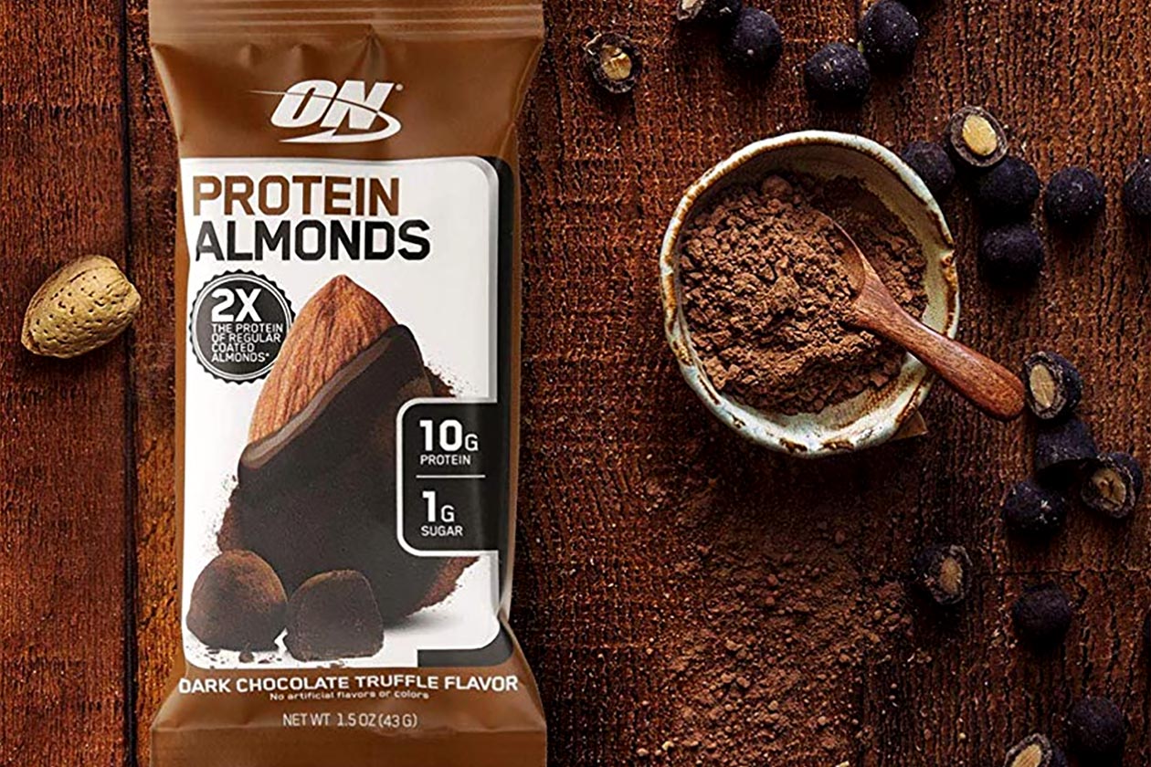 optimum nutrition cookies and cream protein almonds