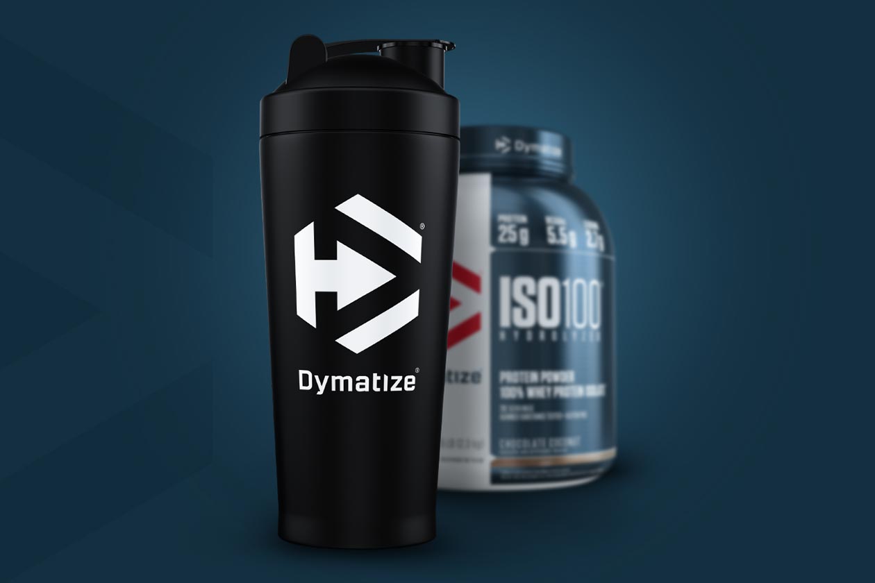 free stainless steel shaker dymatize iso100
