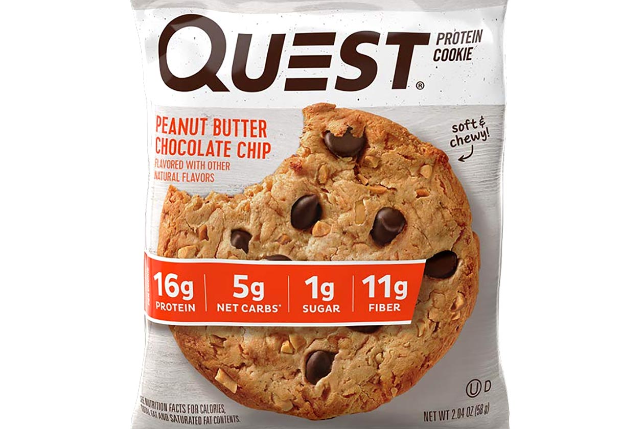 peanut butter chocolate chip quest cookies