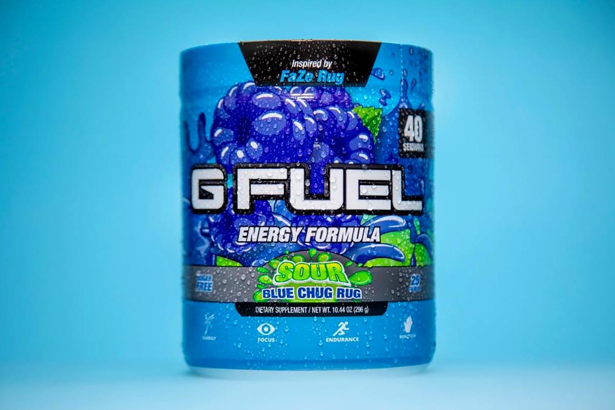 Review The Most Iconic GFUEL Flavors Sour Chug Rug! #FaZeRug #gfuelbou