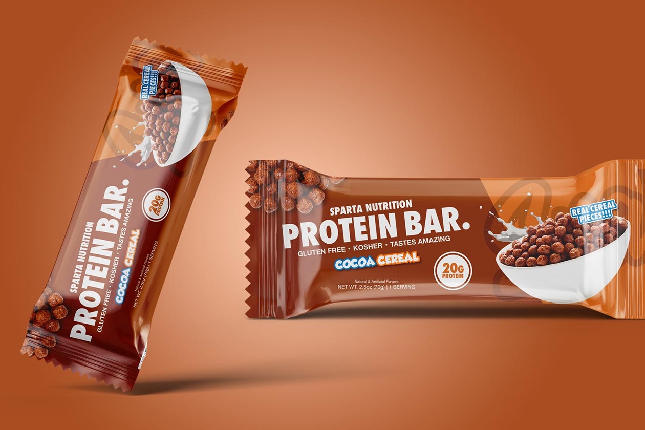 sparta nutrition protein bar