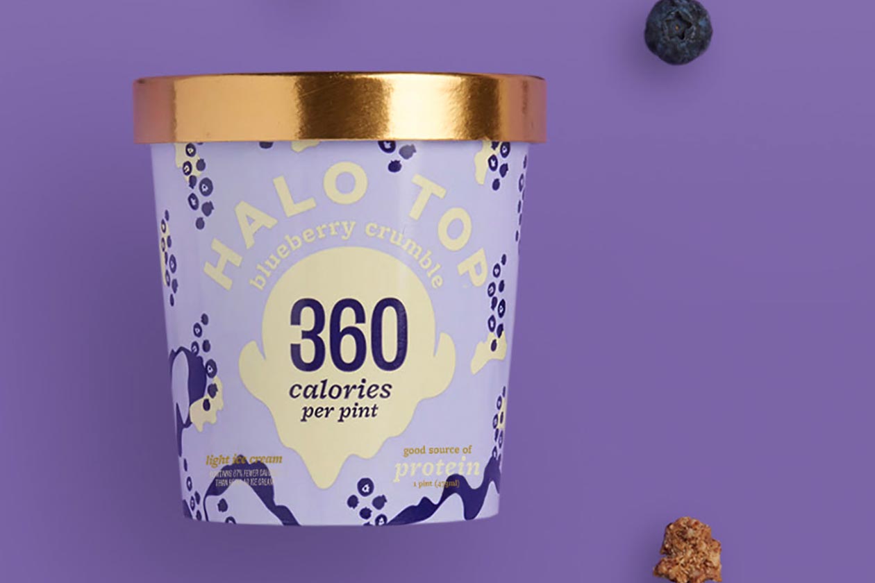 blueberry crumble halo top
