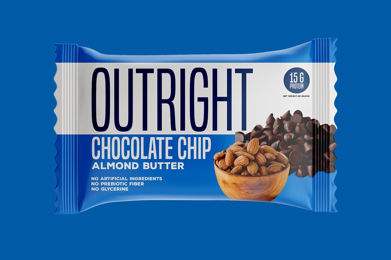 chocolate chip almond butter outright protein bar