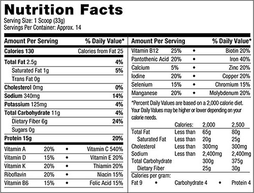 solimo plant based protein smoothie