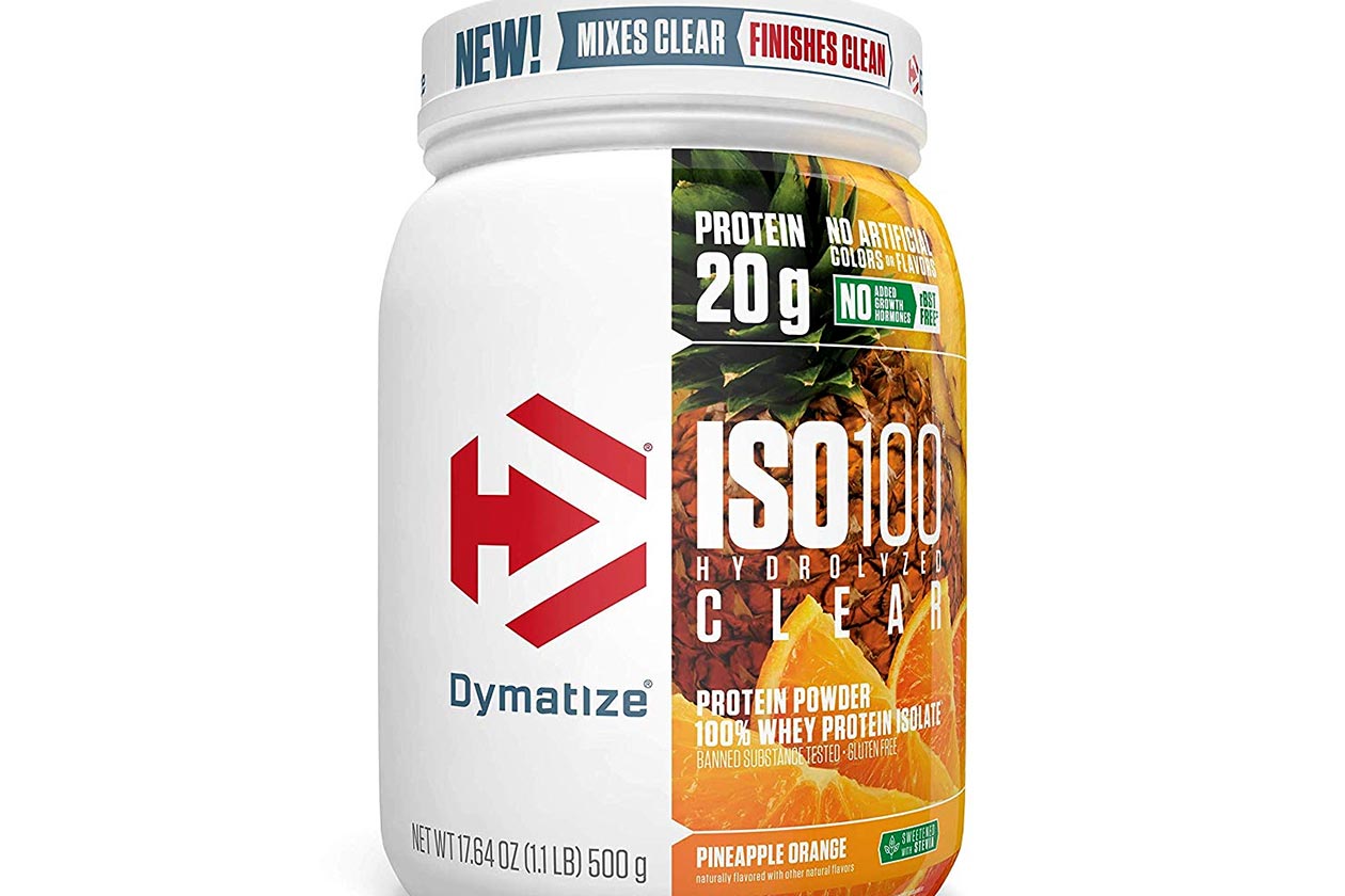 dymatize iso100 hydrolyzed clear