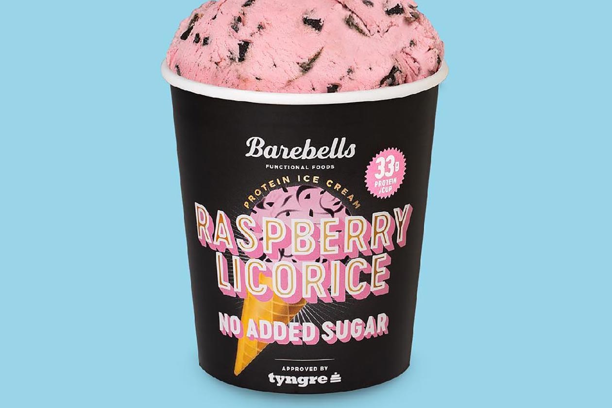 raspberry licorice barebells ice cream