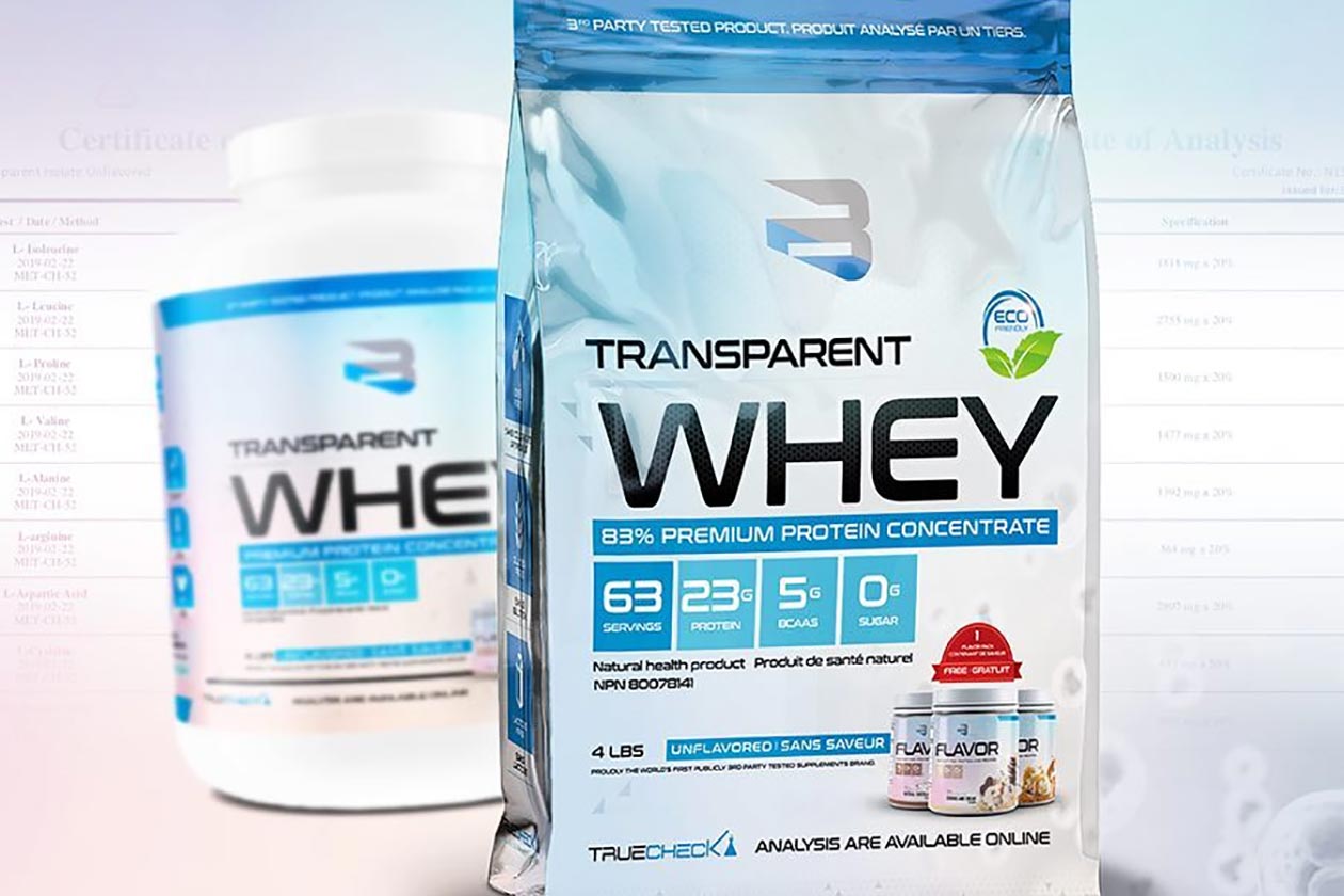 believe supplements transparent whey