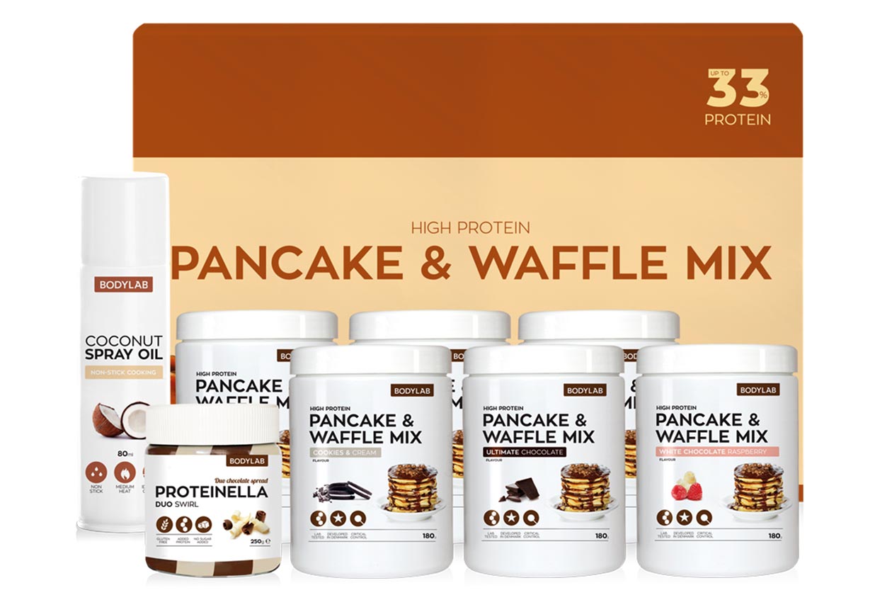 bodylab protein pancake waffle box set