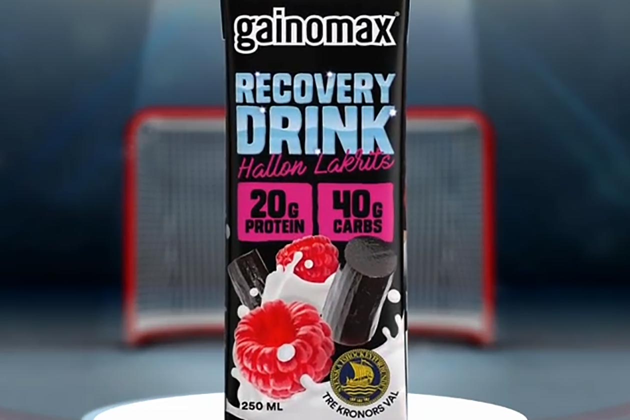 raspberry licorice gainomax recovery drink