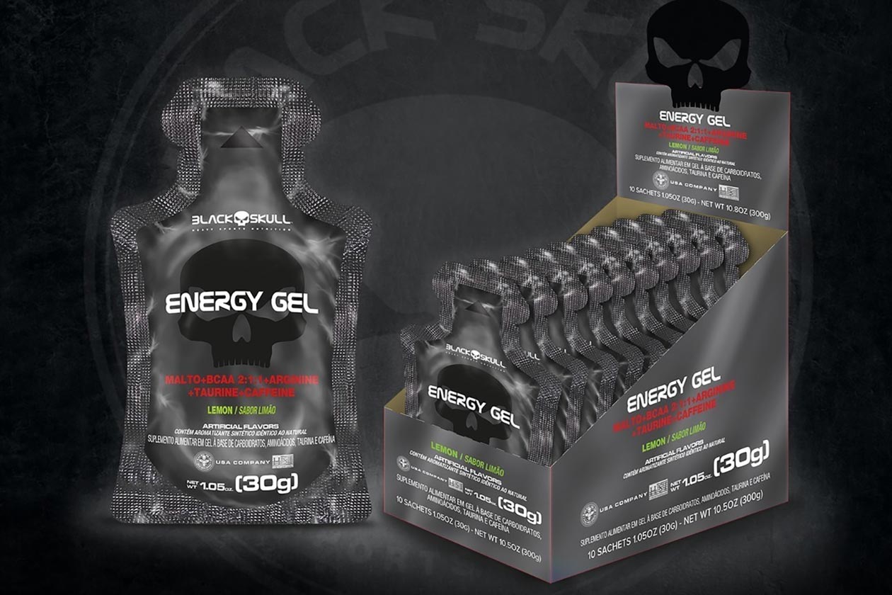 black skull energy gel