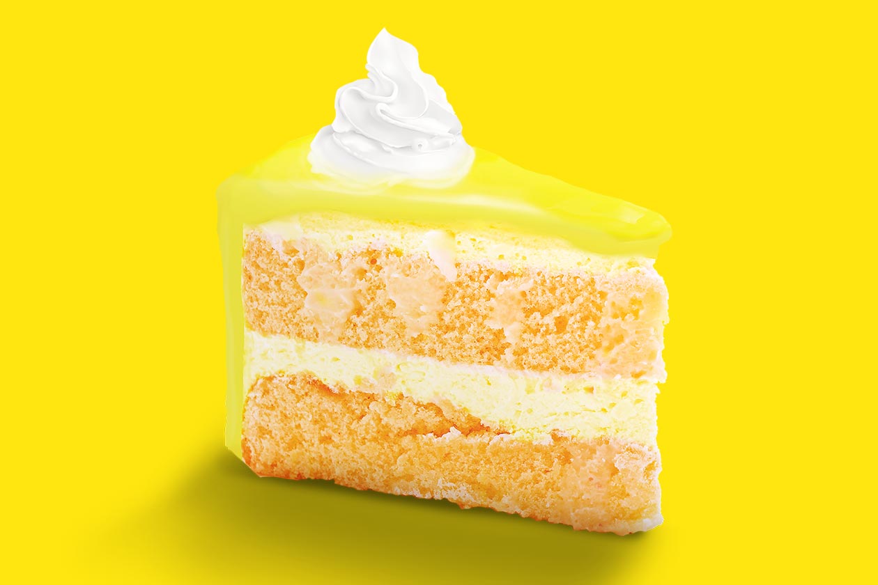 man sports lemon cake iso-protein