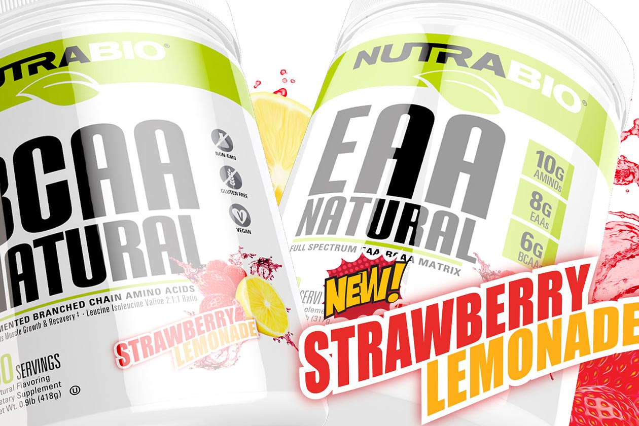 nutrabio strawberry lemonade eaa bcaa natural